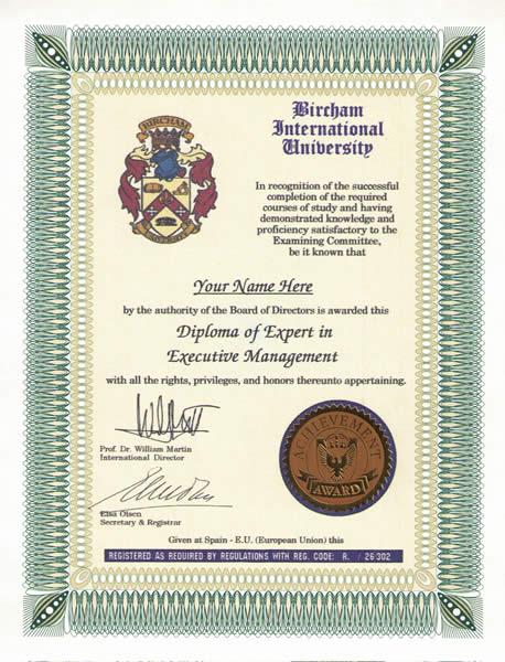 Ejemplo Diploma Experto de BIU Ejemplo Diploma Experto de BIU